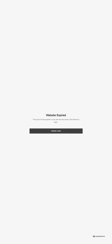 The old adsaltcreative.com on a phone: the same Squarespace Website Expired page.